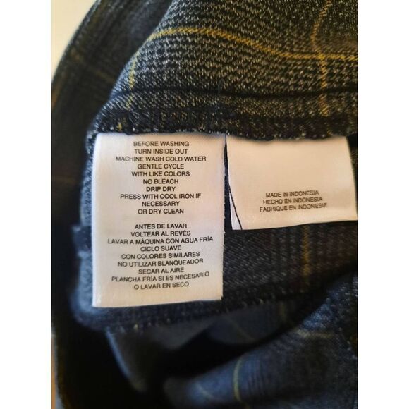 Anne Klein Size 10 Gray Plaid Dress Pants - Picture 4 of 5
